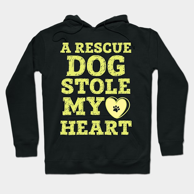 A Rescue Dog Stole My Heart... Hoodie by veerkun